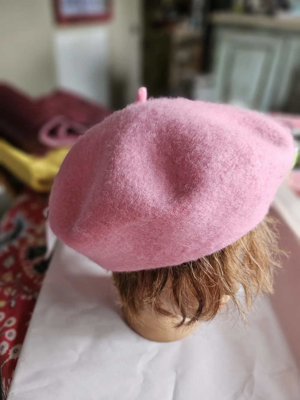 New W Tag 90% Wool Soft Pink Women's Wool Beret - Classic Paris French Style